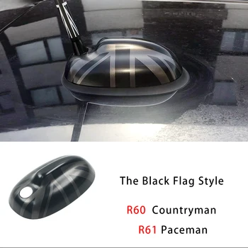 Черен флаг, външна украса за кола, украса на антената, стикер на капака на MINI Cooper S JCW Countryman R60 R61 Paceman, аксесоари