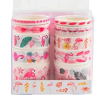 10 Сакура Еднорог Фламинго Васи лента за Scrapbooking маскиране Етикети за 