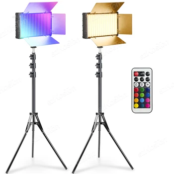 RGB led лампа за видеозаснемане, акумулаторна лампа за фотография, професионална студийная лампа с горивото 5600K за стрийминг на Youtube Tiktok