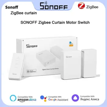 SONOFF ZB Автоматично интелигентен мотор за пердета, Zigbee Ключ на двигателя за пердета приложение за дистанционно управление на Работата с Алекса Google Home Асистент