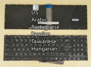 Американската AR PT Руската TW Унгарската Клавиатура За MSI GS75 Stealth 10SE 10SF 10SFS 10SGS 8SE 8SF 8SG 9SD 9SF 9SG MS-16P1 с RGB подсветка