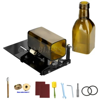Инструмент за рязане на стъклени бутилки със собствените си ръце Квадратен кръг комплект за рязане на вино, бира, бутилки Директен доставка