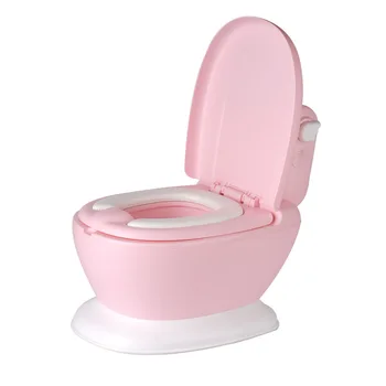 Детски тоалетни Baby Plus Size, безопасна, стабилна, с високо имитация на защита на гръбначния стълб, с висока облегалка, внимателно изплакнете с детски музикален тоалетна