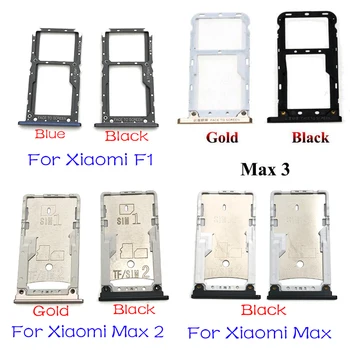 Аксесоари за SIM-карти за Xiaomi Mi Max 2 3 Pocophone F1 Слот за sim-карти на притежателя на тавата ремонт на детайл