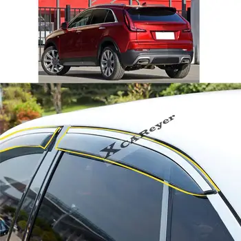 За Cadillac XT4 2018 2019 2020 2021 2022 Стикер За Полагане на Купето на Автомобила Пластмасово Стъкло Вятърна Козирка Дъжд/Защита От Слънцето Вентилационни Част
