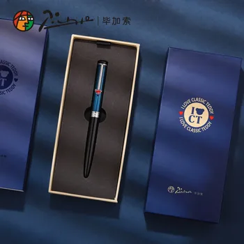 Метална писалка Pimio Classic Teddy английска серия от Kawaii Business Pen 0,35 мм EF перо с подарък скоростна Ученически пособия за писане