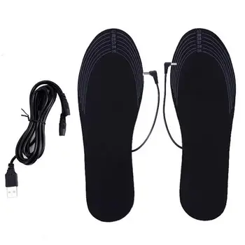 Стелки за обувки с USB-отопляеми, електрически акумулаторна топло за краката е мека, топла вода чанта за краката, подложка за чорапи, зимни улични отопление стелки