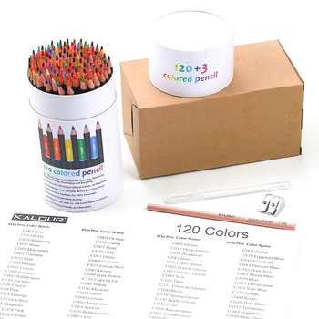 KALOUR123 Цветна Дръжка на Маслена основа, Комплект Хартиени Тръби, Професионална Цветна Дръжка, Скица За Рисуване, Ученически Пособия, Подаръци За Студенти