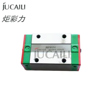 Jucaili, 1 бр., оригиналът блок на плъзгача HIWIN EGH15CA за широкоформатен принтер, линейна употреба EGR15 за рутер с ЦПУ
