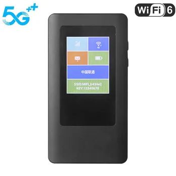 Отключени 5G Портативен WiFi-рутер двойна лента 2,4 G/5,8 G Безжична MiFi-модем WiFi 6 3600 Mbit/с Мобилна Точка за достъп 5G Рутер Слот за sim-карти