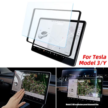 Автомобилната навигация сензорен екран защитно фолио за Tesla, модел 3 модел Y 2017-2022 на централното управление на сензорен екран от закалено стъкло