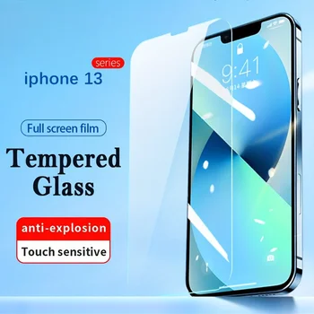 9H HD Прозрачно Закалено Стъкло За iPhone 14 15 11 Pro Max 13 12 Мини-Защитно Фолио За екрана на Телефон iPhone 7 8Plus X XR XS Max 2 SE
