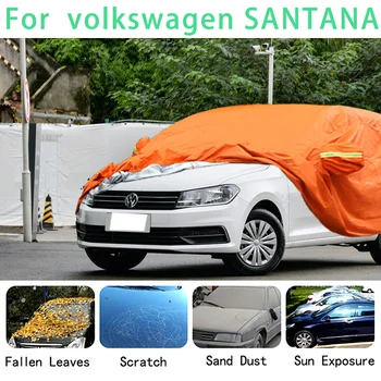 За Volkswagen SANTANA Водоустойчив кола седалките са супер защита от слънце, прах, дъжд, кола, предотвратяване на градушки, автоматична защита