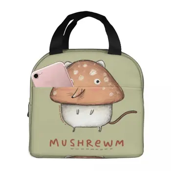 Mushrewm, термоизолированная чанта за обяд, изолирано чанта за bento, контейнер за обяд, чанта за хранене, голяма чанта-тоут, обяд-бокс за момчета и момичета