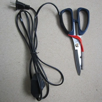 1 бр. електрически нагревателни портновские ножици, електрически горещи ножици, нож, дръжка с подгряване, индикатор за работа на машина за рязане на тъкани, електрически и топлинни ножици