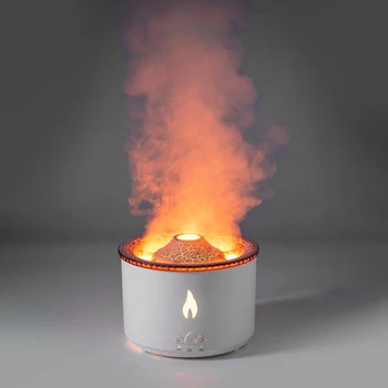 Апарат за ароматерапия с вулканичен етерично масло, мини-малко овлажнител, настолна лампа с пламък, творческа пръстен с плевком, пръстен с дим, новост 2022