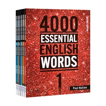 Нови 6 книги / Набор от 4000 Големи английски думи на 1-6-то ниво IELTS, SAT Основната Words Речник на английския език