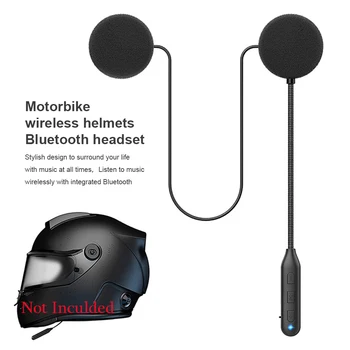 Мотоциклет шлем, слушалки, Hi-Fi, слушалки, акумулаторна Bluetooth-съвместима слушалка 5 0, микрофон, аксесоари за мотоциклети
