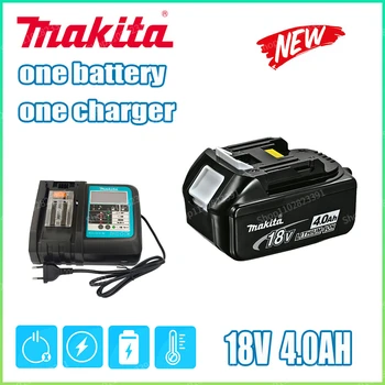 Makita Оригинален 18V 4.0 Ah С Led литиево-йонна Замяна Батерия BL1850 BL1860 BL1860B Makita, Акумулаторна батерия Електроинструменти
