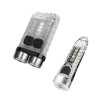 Мини Прожектори за ключове V3, 900LM USB-C Акумулаторна Светодиодна Светкавица с Хвостовым магнит, Джобен Фенер V1 IPX6