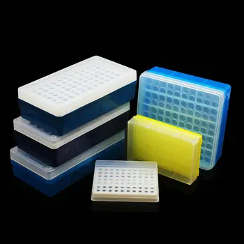 5 бр./лот 0,2 мл 0,5 мл 1,5 /2 ml пластмасов Центробежен рафтове за съхранение на пробирок Лабораторен 50/70/72/96/100 дупки PCR-пробирка PP Кутия за съхранение