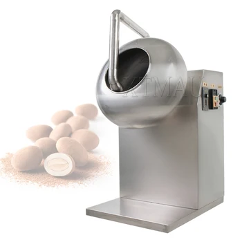 Машина за нанасяне на покритие върху бонбони Машина За Нанасяне на покритие върху Захарта Регулируема Машина за полиране на Горещ И Студен Въздух Сферична