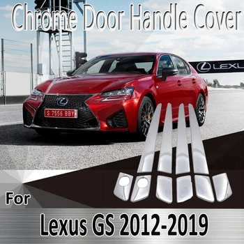 За Lexus GS L10 250 F 350 F 2012 ~ 2019 2013 2014 2015 2016 Стикери за Декорация Хромирана врата копчето на кутията ремонт на автомобилни аксесоари