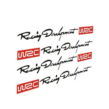 4 бр. Етикети На Дръжките на Автомобила WRC Rally Racing В Ивицата Автомобилни Стикери, Винил за audi a4 b7 peugeot 206 volvo xc60 alfa romeo 159 skoda fab