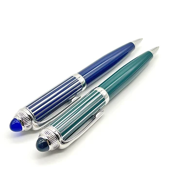 Химикалка писалка LAN CT, синя/червена, сребро, диагонално, класическа, канцелярская, гладка