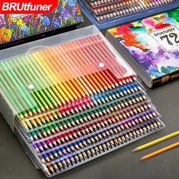 Brutfuner 72/120/160/180/260 Професионален Маслен Цветен Молив С Мека Гръбначен Мозък, Акварелни Моливи, Комплект Ученически Пособия За Рисуване