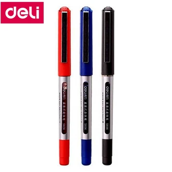 144 бр./лот Deli S656 Директен течен вид гел писалка роликовая химикалка писалка гел чернильная дръжка 0.5 mm 3 цвята по желание на Китай top brand Deli