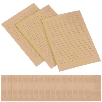 Хартиени писма Крафт-хартия за писма Ретро стационарни линии писма, поздравителни картички, писма покани