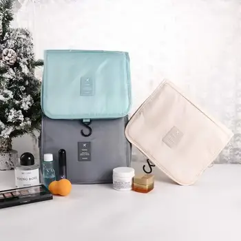 Чанта-органайзер за измиване на куката, многослойни висящи тоалетни чанти, козметични чанти за съхранение на тоалетни принадлежности, козметика чанти
