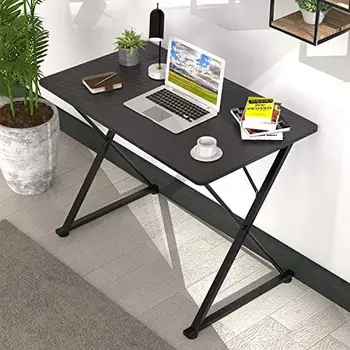 На игралната маса, компютърно бюро X-образна форма с безплатен подложка за мишка, подстаканником, плетене на една кука за слушалки и стойка за контролер, работно място геймър