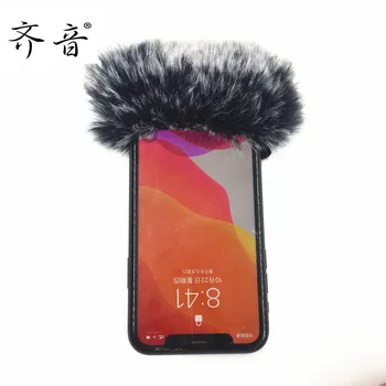 Открит Изкуствена Кожа Вятър телефон микрофон за запис на Кутията Микрофон Съединител на Предното Стъкло За Iphone 7 8 X XE 11 12 За Xiaomi ForHuawei