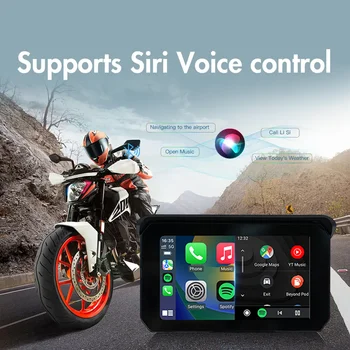 5-Инчов Мотор Безжичен Carplay и Android Автоматично GPS-Навигация с един Bluetooth-Наблюдение на налягането в гумите системата За управление на записващото устройство