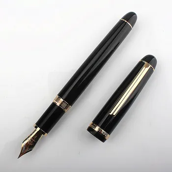 Jinhao X350 писалка метална M уши Бизнес, Офис-Канцеларски материали, Ученически Принадлежности Тънки Дръжки за писма, подаръци за друг черен