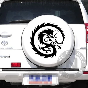 50 см автомобилни стикери Китайски дракон Loong Забавни креативни стикери за врати, Водоустойчиви винили за автотюнинга D21