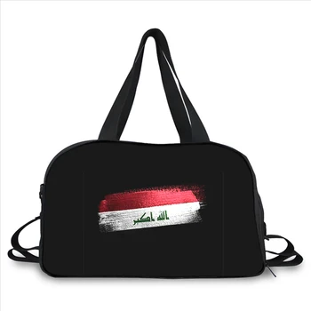 Република Ирак Флаг на Ирак 3D печат моден тренд преносима многофункционална чанта-месинджър голям капацитет пътна чанта