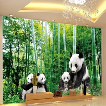 beibehang Потребителски фотообои Стикер Национален гора Национално съкровище на Гигантска панда HD стенни хартия 3d para sala ата