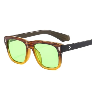2023 Нови модерни мъжки слънчеви очила в дебелото рамка от материал КОМПЮТЪР Слънчеви очила мъжки лещи очила Олдскульные полнокадровые слънчеви очила от смола