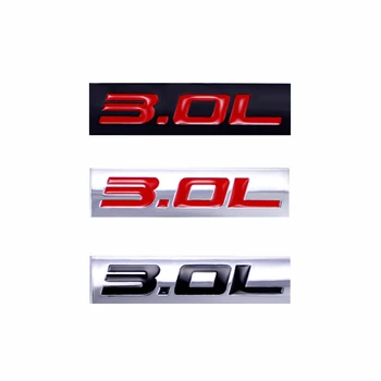 3D 3.0 L Метална Автомобилна Емблема на Стикер на Багажника Аксесоари Инструменти Mini Cooper Стикер за Mercedes Benz Аксесоари Changan V7 Alsvin