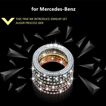 За Mercedes-Benz new GLA CLA A-Class B-Class, вътрешна дръжка климатик, модификация пръстен, диамантен украса
