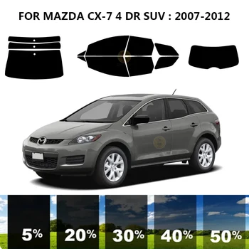 Предварително третираните нанокерамический автомобилен комплект за UV-оцветяването на прозорци, автомобили прозорец филм за MAZDA CX-7 4 DR спорт ютилити превозно средство въз основа на 2007-2012