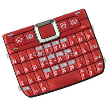 Червен нов корпус, Основната функция на основните клавиатура Клавиатурата Бутон калъф за Nokia E71, безплатна доставка с проследяване#