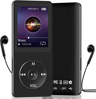 MP3-плейър MP4 спортен музикален плейър говорител със пищялка mini walkman студентски 1,8-инчов екран с карта памет, USB-карта mp4 playe