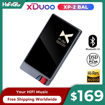 xDuoo XP-2 БАЛ HD Bluetooth USB КПР/AMP Балансиран Усилвател За Слушалки С микрофон DSD256 32-Битов /384 khz PCM LDAC Изход NFC 4,4 мм