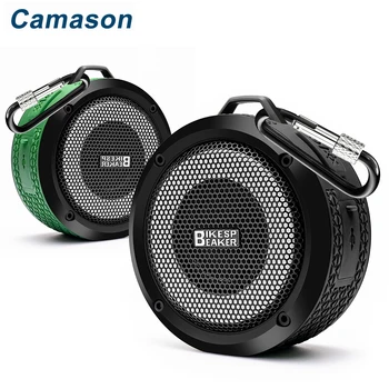 Camason безжична Bluetooth говорител на събуфъра открит преносим Водоустойчив boombox стерео Звукова кутия качество с микрофон