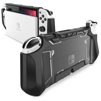 Мумба, прикрепляемый калъф за Nintendo Switch OLED 2021 Blade Series, защитен калъф от TPU, съвместим с контролера Joy-Против