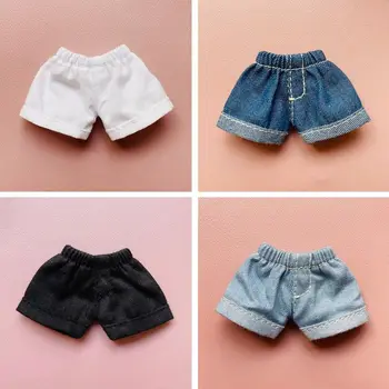 Ob11 панталони Модни къси панталони с еластичен ластик на талията Дънки за GSC Obitsu11 Molly 1/12 bjd кукла Облекло, Аксесоари, детски играчки